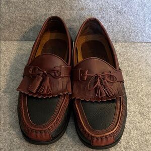 Johnston & Murphy Brown and Black Tassel Loafers